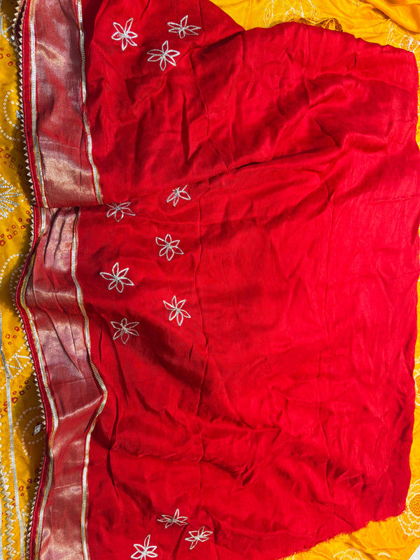 Elegant Gaji Silk Saree with a Rich Traditional Look