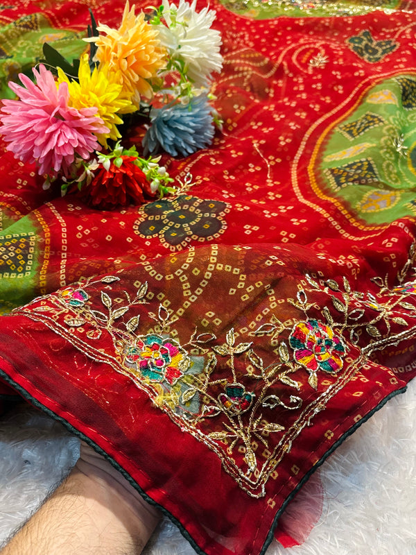 Elegant Chiffon Saree with Soft Flow Drape