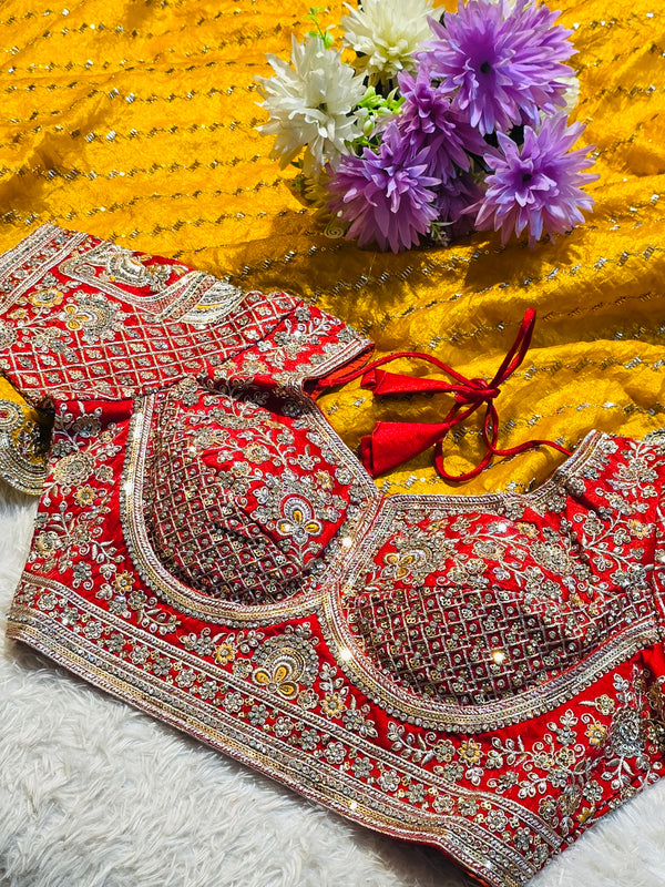 Premium Frendy Silk Saree with Ready-Made Blouse – Elegant Festive Wear