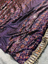 Premium Ajrakh Modal Silk Saree with Traditional Handblock Print