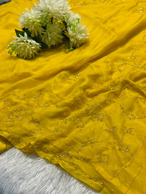 Designer Chiffon Saree – Soft, Flowing & Elegant Ethnic Wear