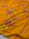 Brush Print Designer Saree – Elegant Artistic Print Saree with Blouse Piece