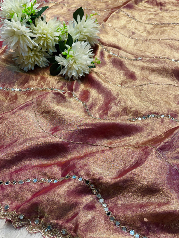 Frendy Silk Saree with Designer Blouse – Soft & Elegant Party Wear