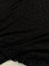 Black Elegant Georgette Saree with Subtle Detailing