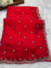 Frendy Silk Saree – Elegant Soft Silk Designer Saree with Blouse Piece
