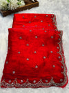 Frendy Silk Saree – Elegant Soft Silk Designer Saree with Blouse Piece