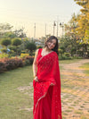 Frendy Silk Saree – Elegant Soft Silk Designer Saree with Blouse Piece