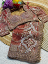 Elegant Net Saree with Ready-Made Blouse