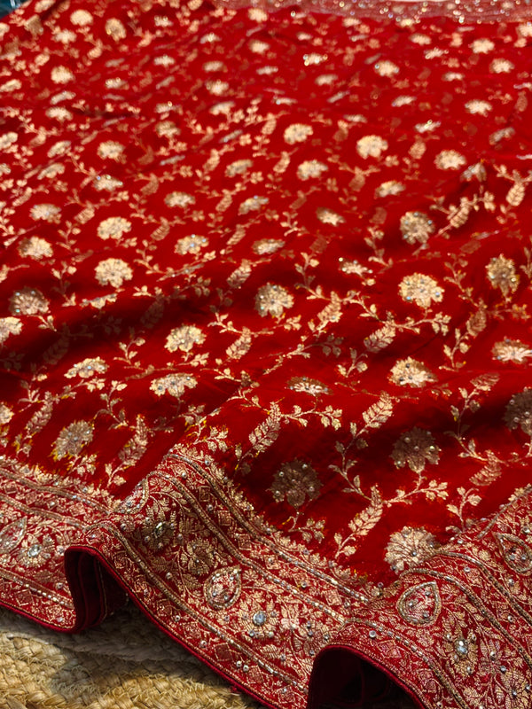 Khaddi Georgette Saree | Elegant Traditional Designer Saree