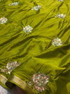 Elegant Chinon Saree with Designer Work