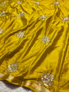 Elegant Chinon Saree with Designer Work