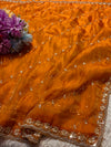 Elegant Glass Tissue Saree – Premium Shimmering Ethnic Wear