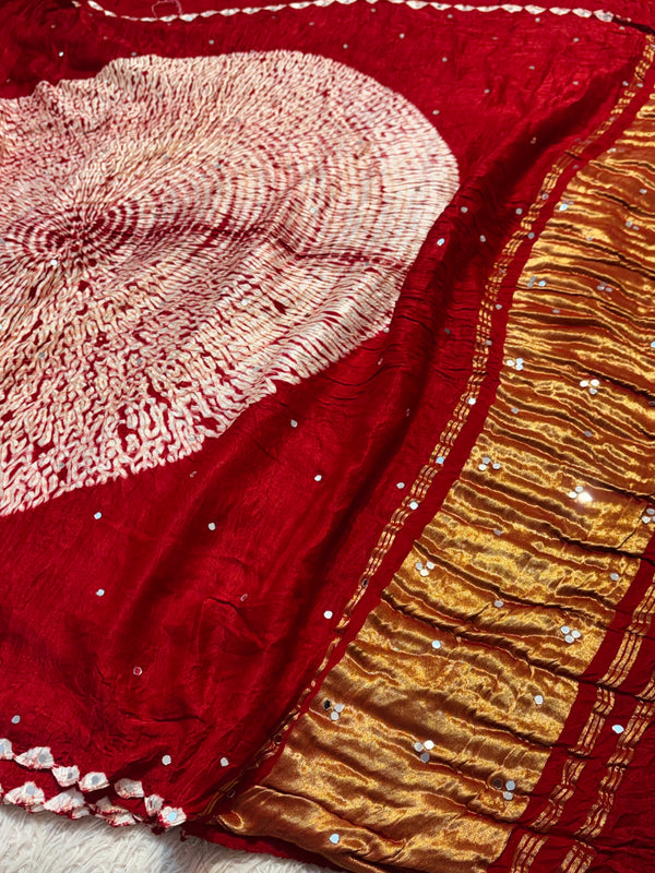 Elegant Gaji Silk Saree with Traditional Design