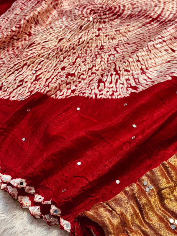 Elegant Gaji Silk Saree with Traditional Design