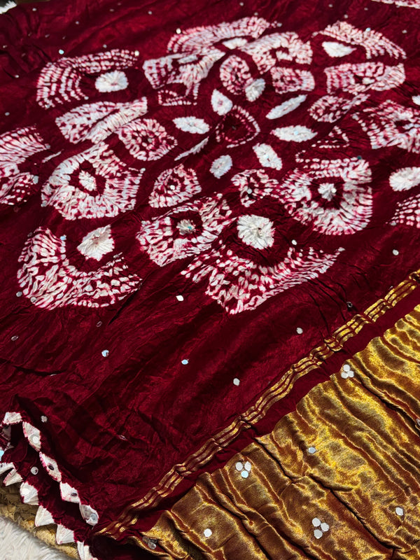 Elegant Gaji Silk Saree with Traditional Design