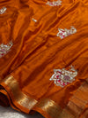 Elegant Chinon Saree with Premium Finish