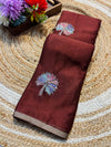 Premium Chinon Saree with Elegant Design & Graceful Drape
