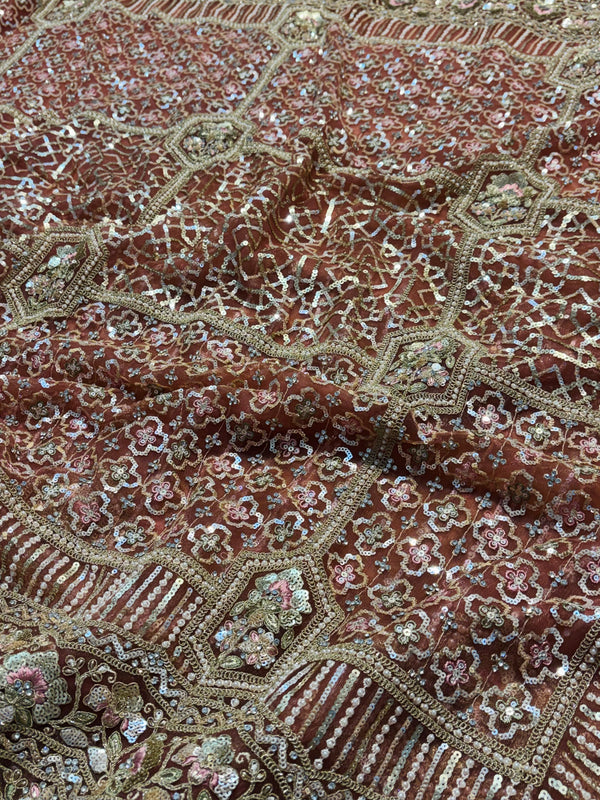 Elegant Net Saree with Ready-Made Blouse