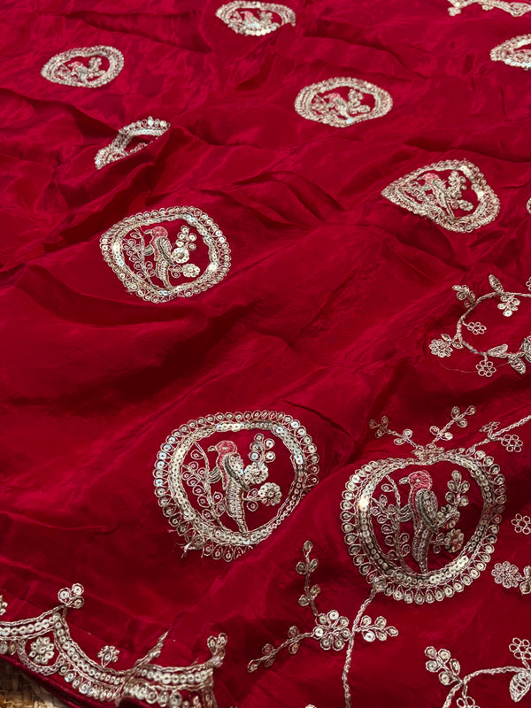 Premium Thread & Sequin Work Saree with Designer Blouse
