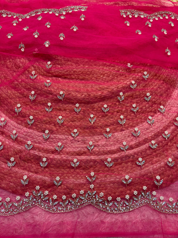 Premium Net Saree with Designer Blouse