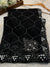 Black Hexagon Saree