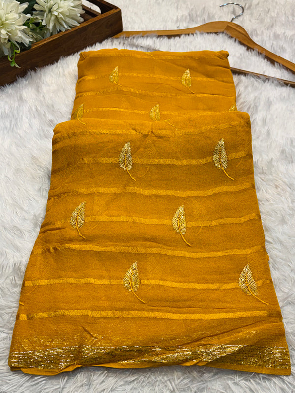 Golden Glow Saree: