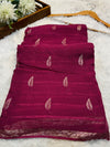 Magenta Paisley Print Dupatta